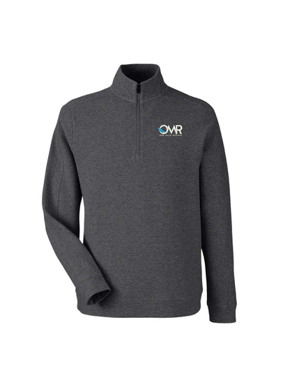 OMR205. North End Men's Spirit Textured Quarter-Zip Pullover