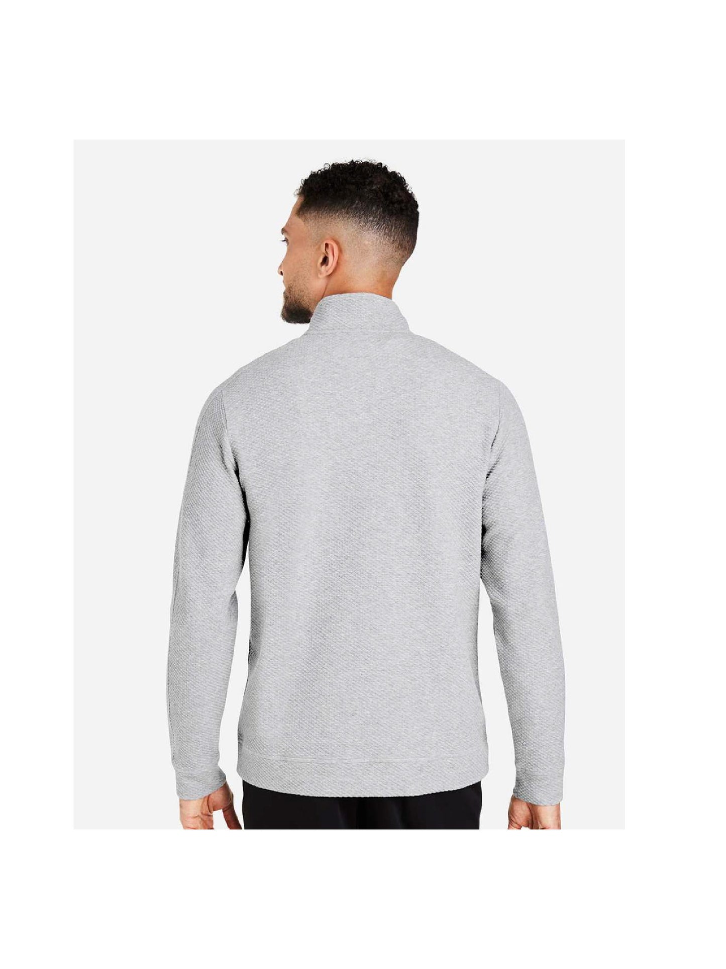OMR205. North End Men's Spirit Textured Quarter-Zip Pullover