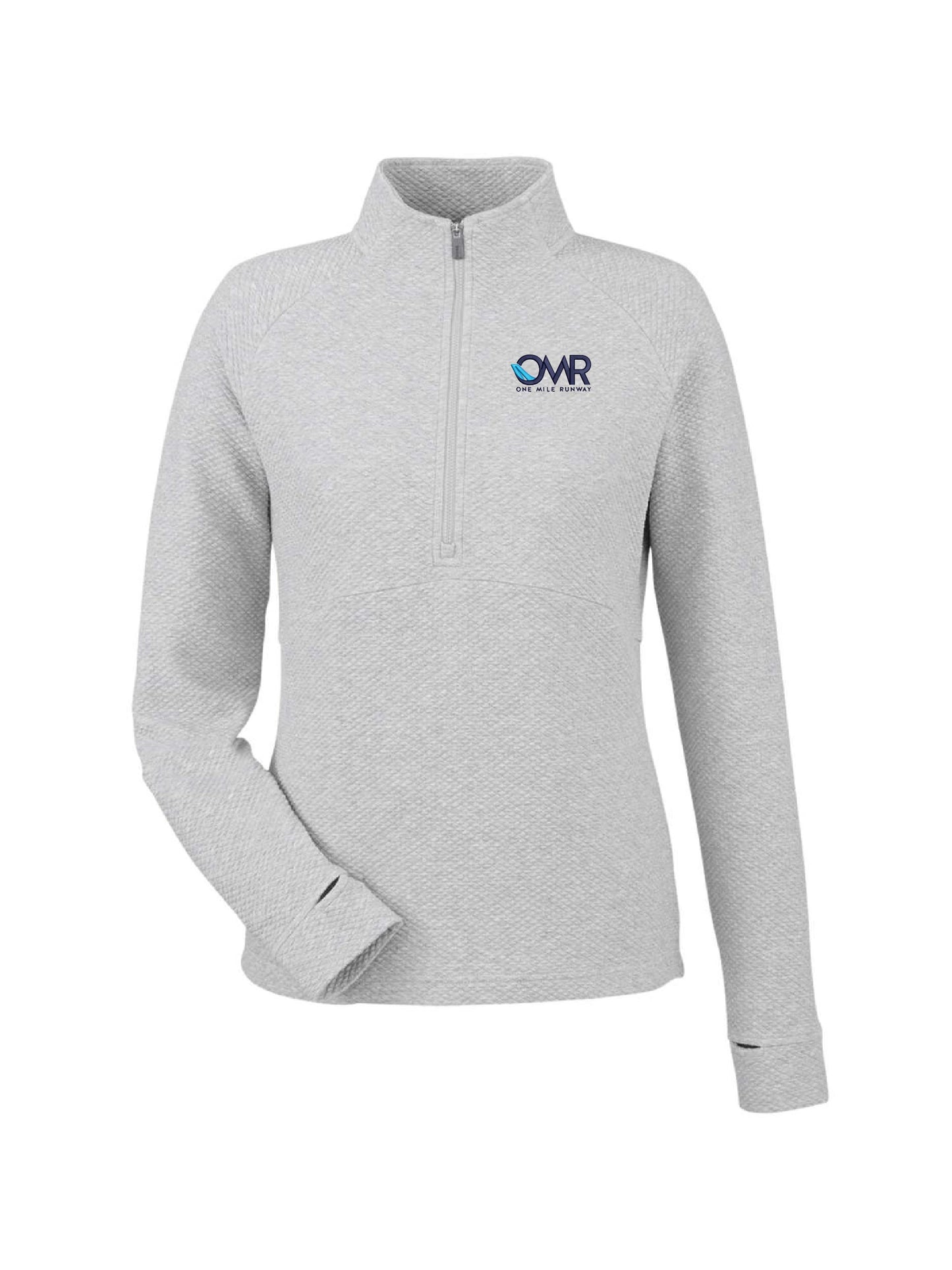 OMR103. North End Women's Spirit Textured Quarter-Zip Pullover