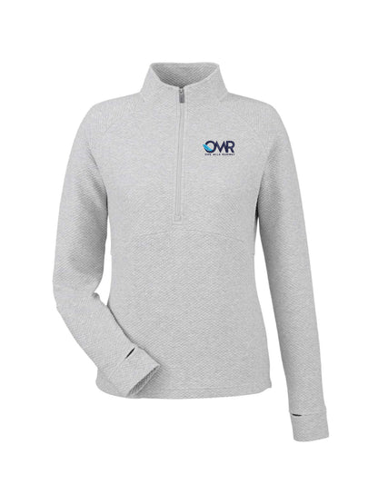 OMR103. North End Women's Spirit Textured Quarter-Zip Pullover