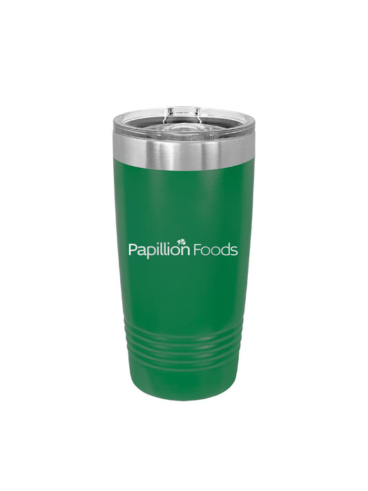 PF504. Polar Camel 20 oz Green Insulated Ringneck Tumbler