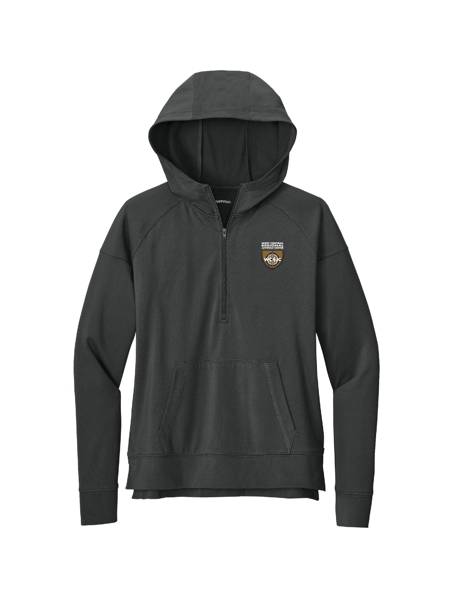 WRJ104. Sport-Tek® Ladies Sport-Wick® Stretch 1/2-Zip Hoodie