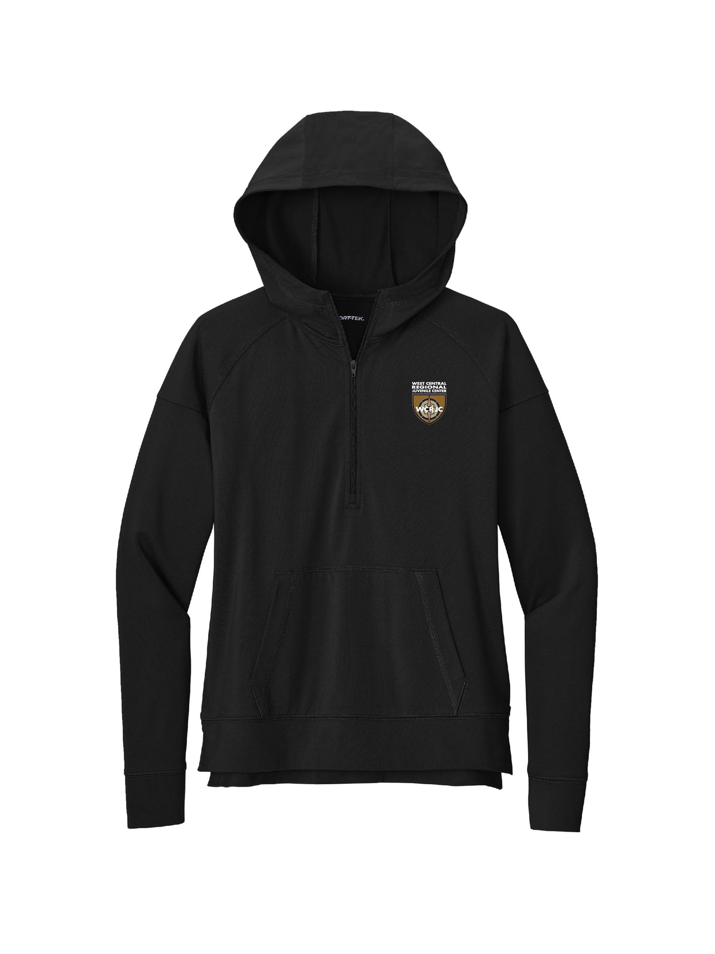 WRJ104. Sport-Tek® Ladies Sport-Wick® Stretch 1/2-Zip Hoodie