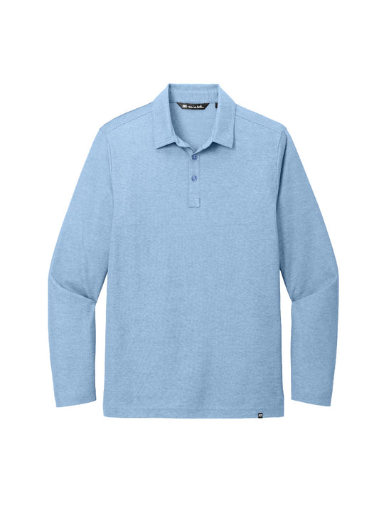 RDOT206. TravisMathew Oceanside Heather Long Sleeve Polo