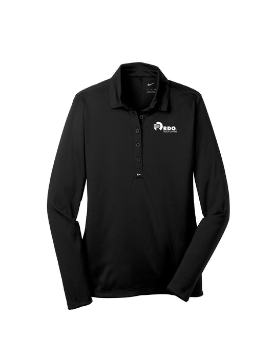RDOU101. Nike Ladies Long Sleeve Dri-FIT Stretch Tech Polo