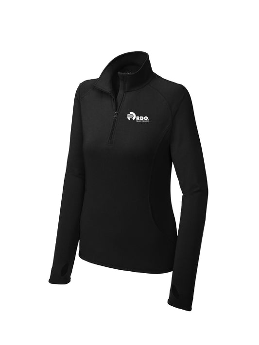 RDOU102. Sport-Tek® Ladies Sport-Wick® Stretch 1/4-Zip Pullover