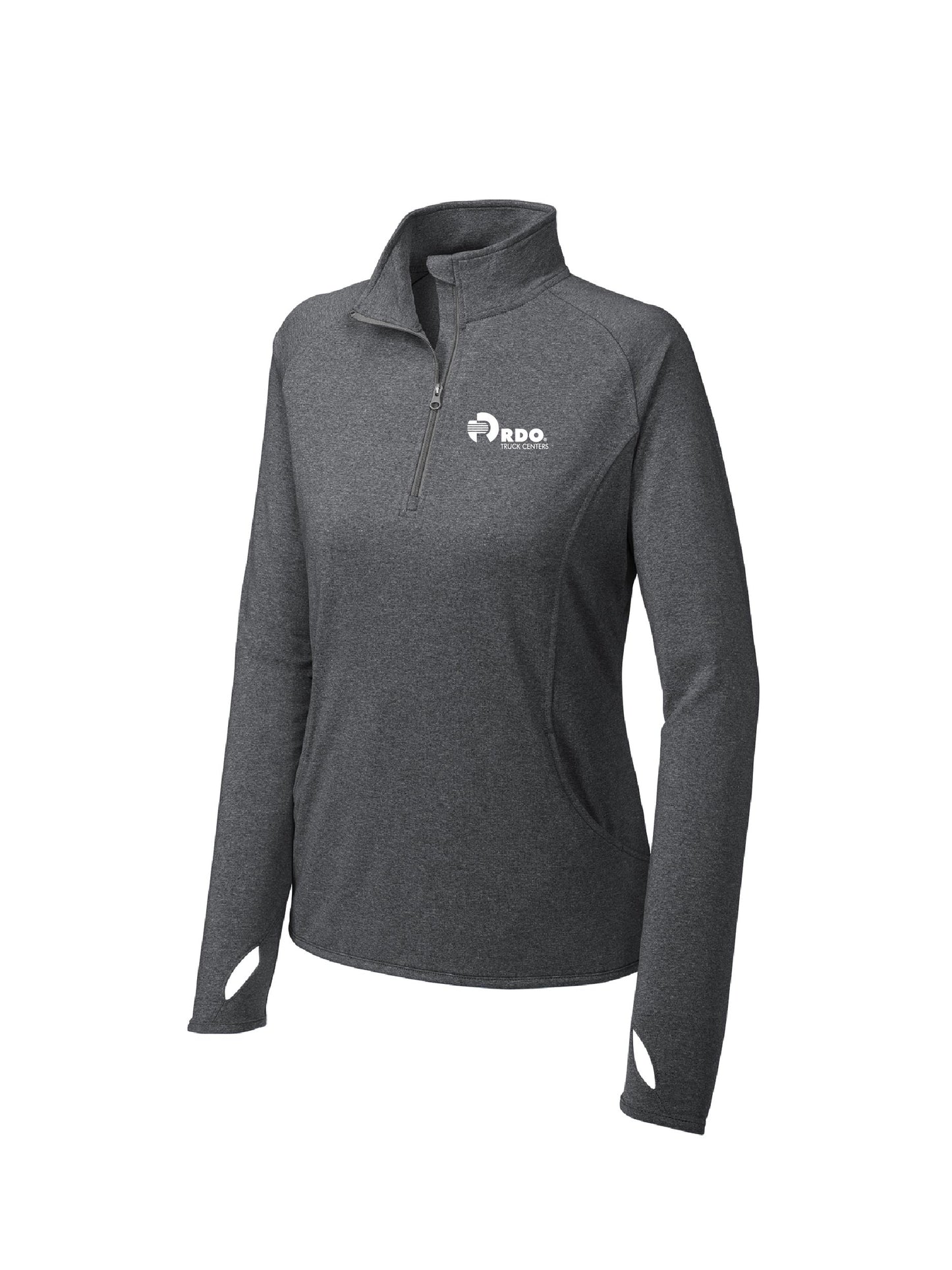 RDOU102. Sport-Tek® Ladies Sport-Wick® Stretch 1/4-Zip Pullover