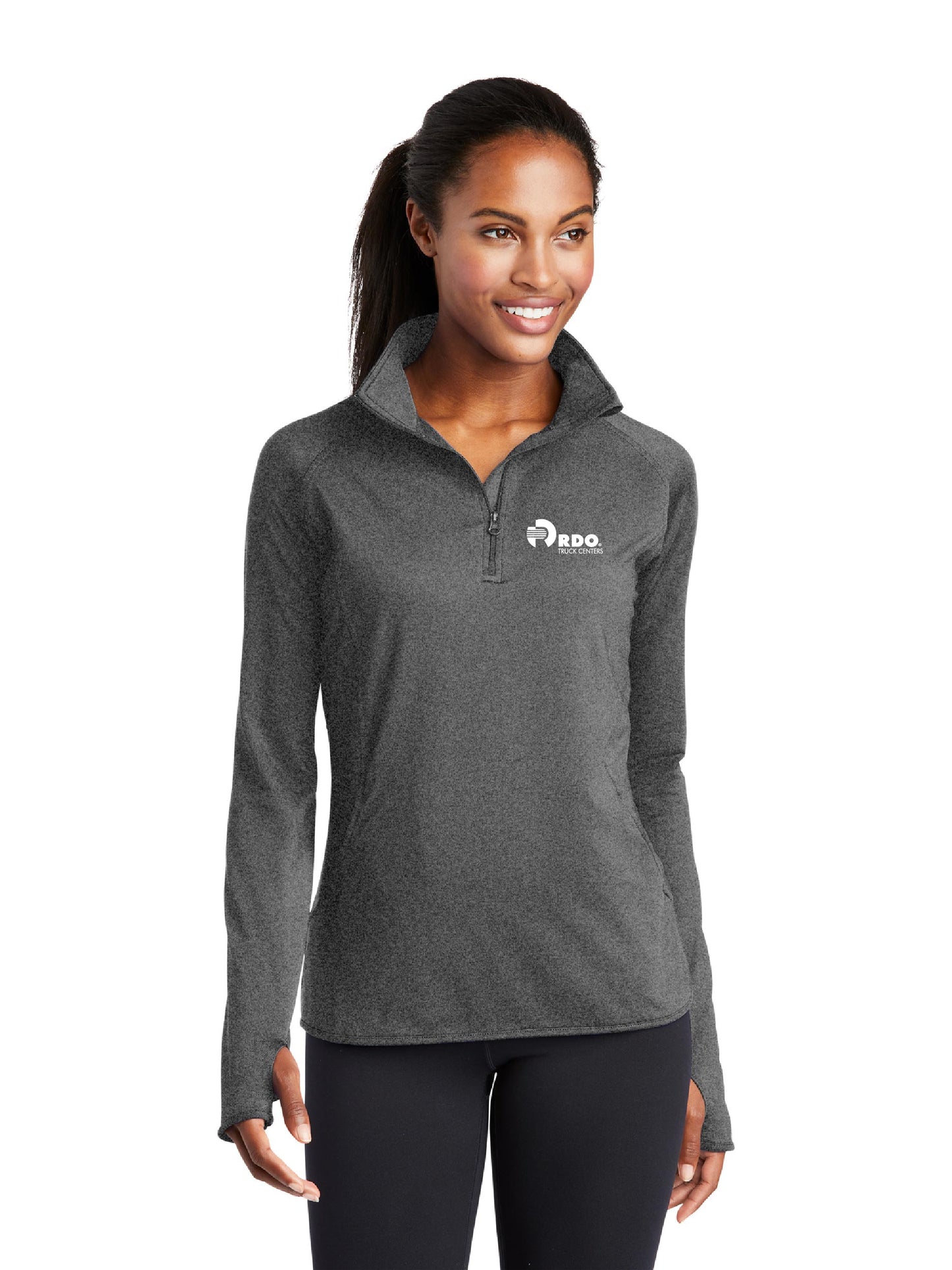 RDOU102. Sport-Tek® Ladies Sport-Wick® Stretch 1/4-Zip Pullover