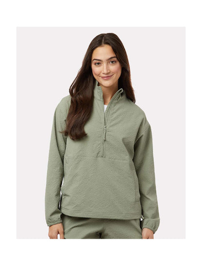 RR46-128. Women's Sucker for Summer Half-Zip Pullover