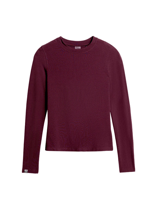 RR46-132. Women's Varsity High Stretch Fitted Long Sleeve T-Shirt