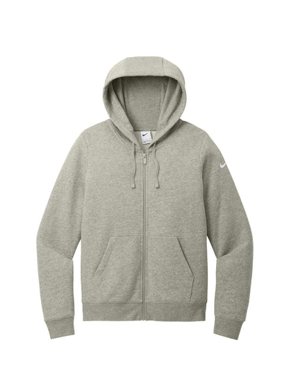 RR46-103. Nike Women's Club Fleece Sleeve Swoosh Full-Zip Hoodie