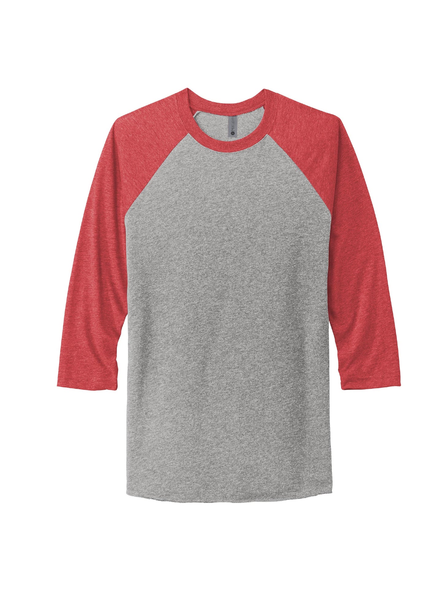 RR46-302. Next Level Apparel Unisex Tri-Blend 3/4 Sleeve Raglan Tee