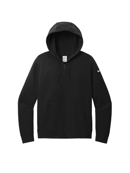 RR46-103. Nike Women's Club Fleece Sleeve Swoosh Full-Zip Hoodie