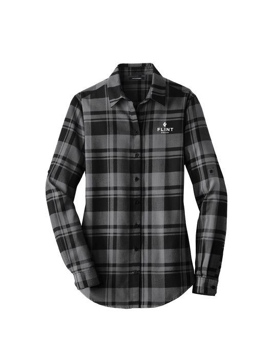 RR46-119. Port Authority Women's Plaid Flannel Tunic