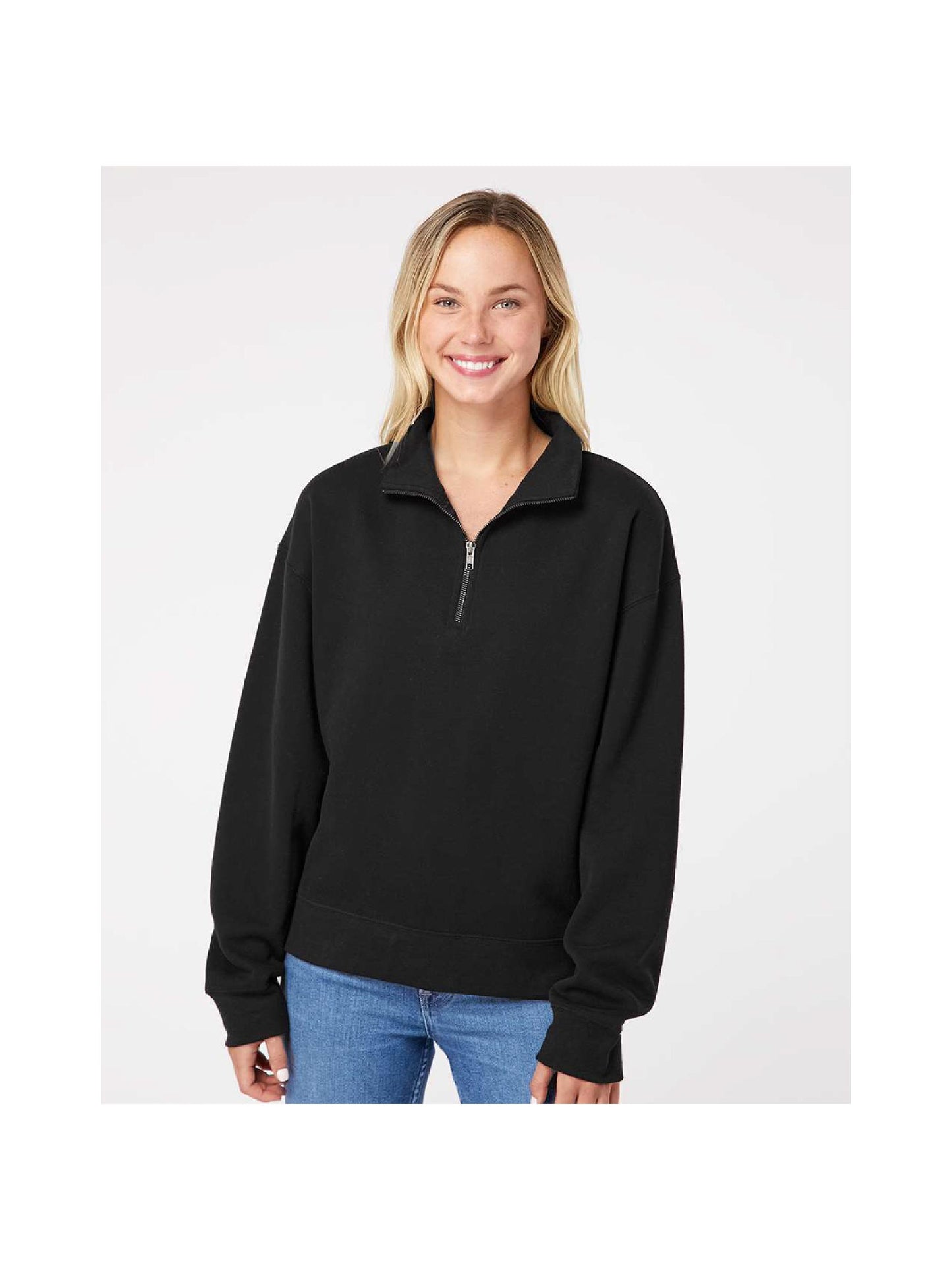 RR46-110. MV Sport Women's Sueded Fleece 1/4 Zip Sweatshirt