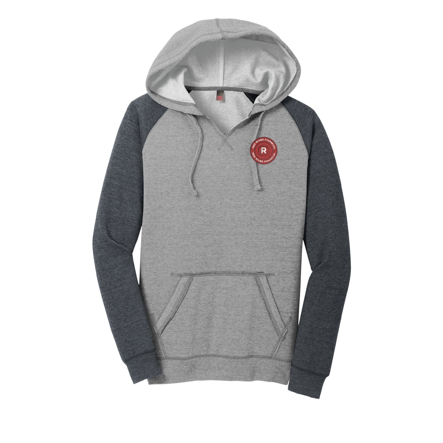 RRF107. District ® Women’s Lightweight Fleece Raglan Hoodie