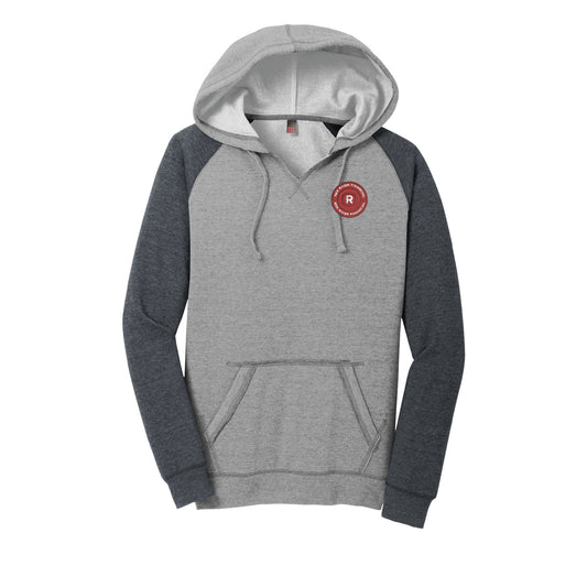RRF107. District ® Women’s Lightweight Fleece Raglan Hoodie