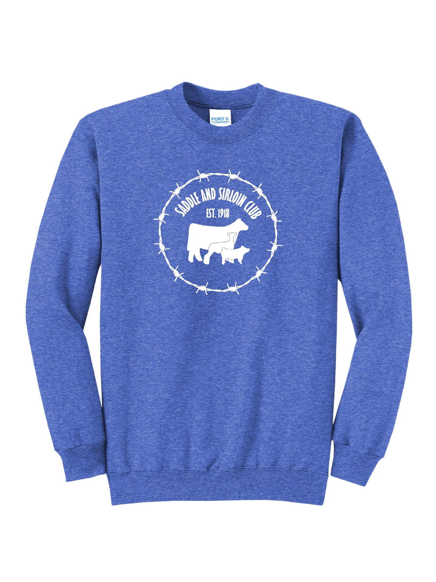 NDSUUS304: Port & Company® Men's Core Fleece Crewneck Sweatshirt