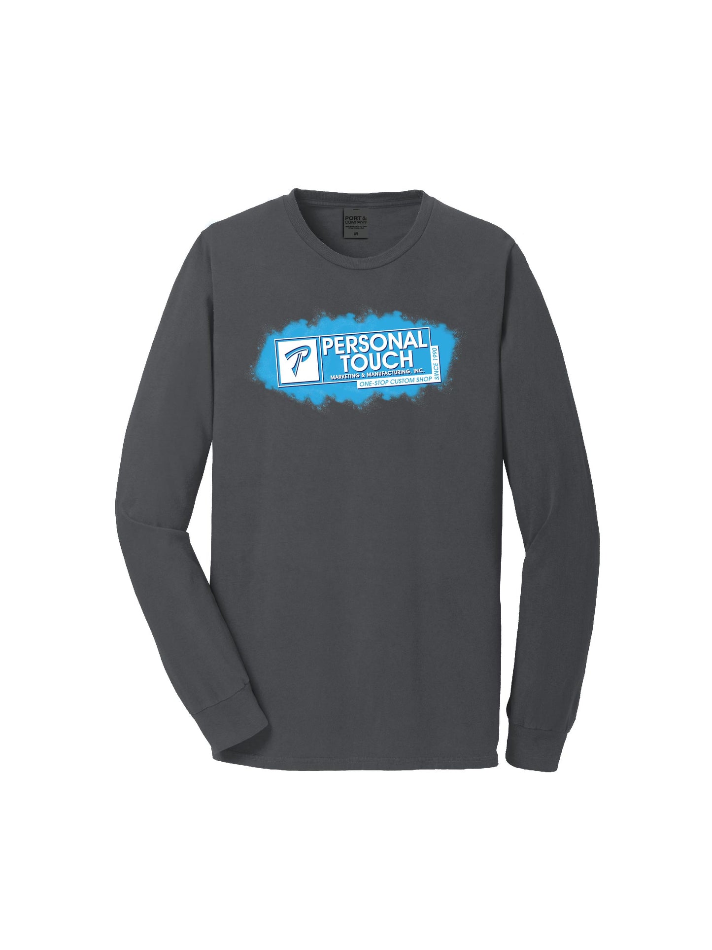 PTSAMPLE2. Port & Company® Beach Wash® Garment-Dyed Long Sleeve Tee