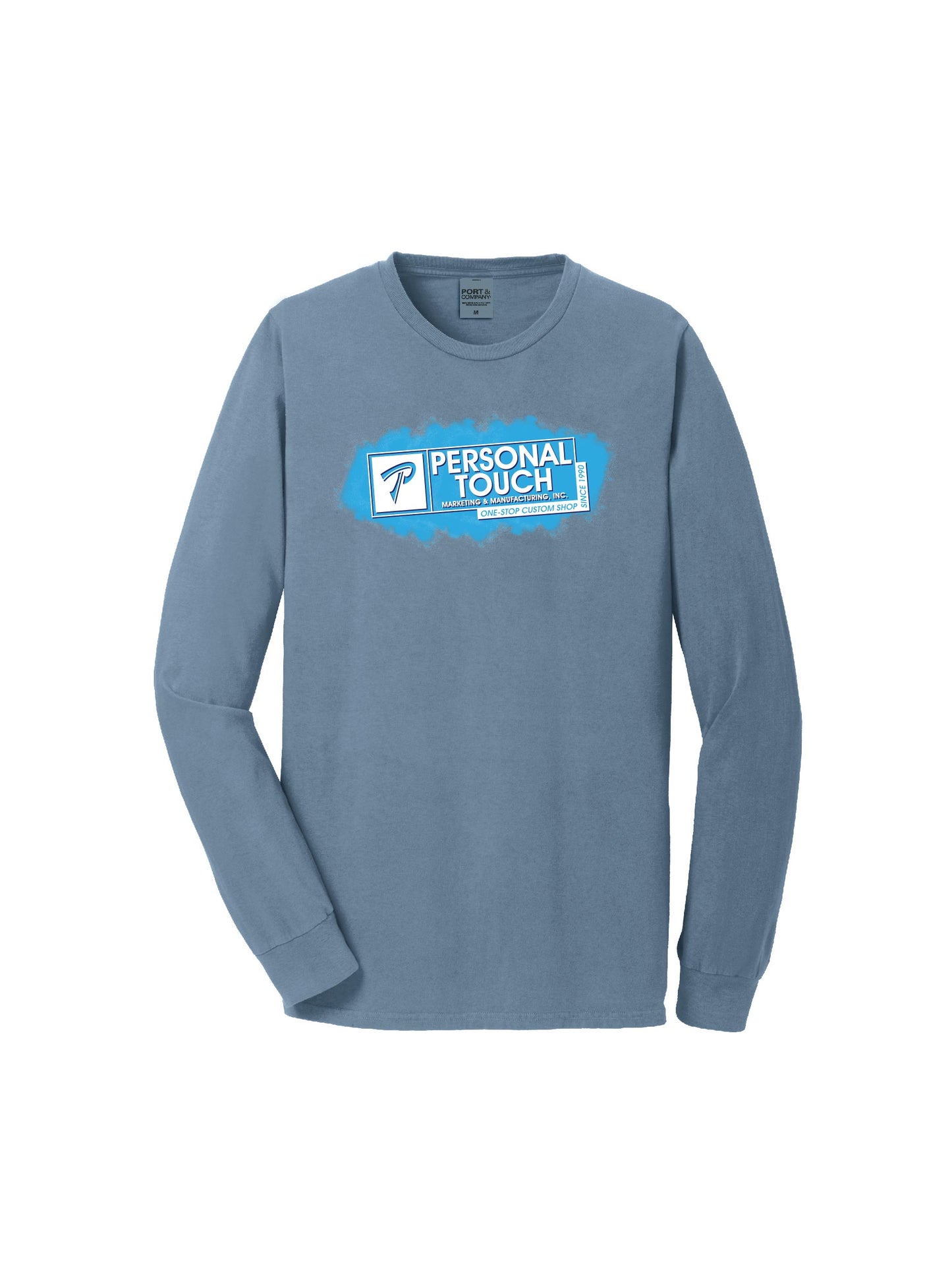 PTSAMPLE2. Port & Company® Beach Wash® Garment-Dyed Long Sleeve Tee
