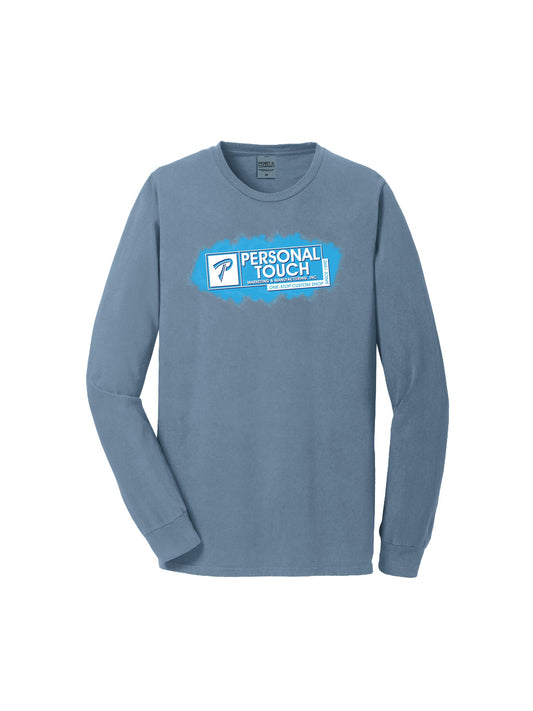 PTSAMPLE2. Port & Company® Beach Wash® Garment-Dyed Long Sleeve Tee