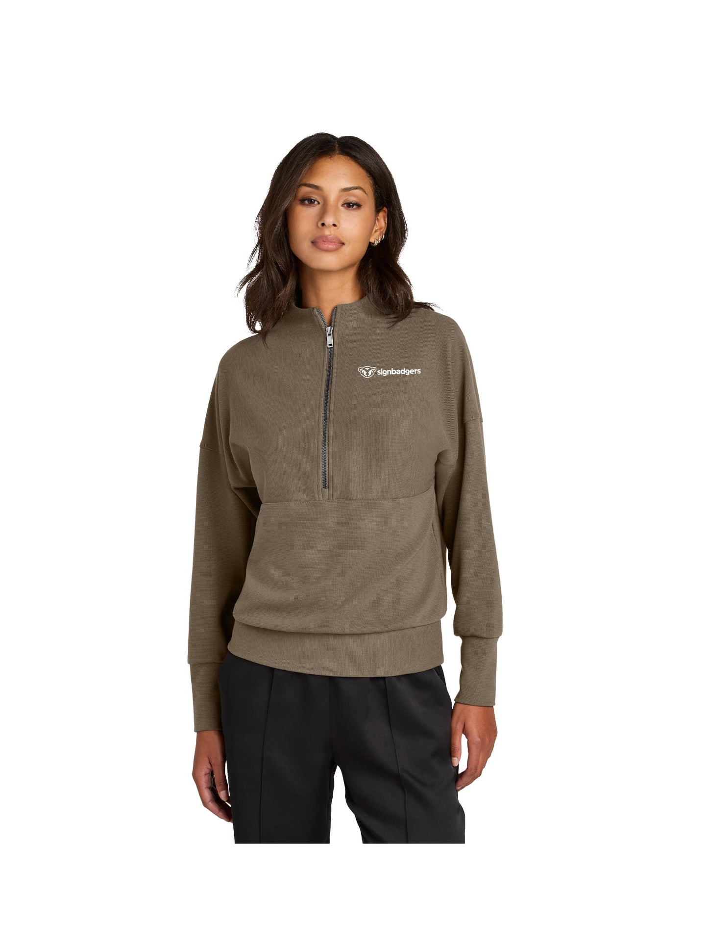 SB100. Mercer+Mettle Women’s Linear Texture 1/4-Zip