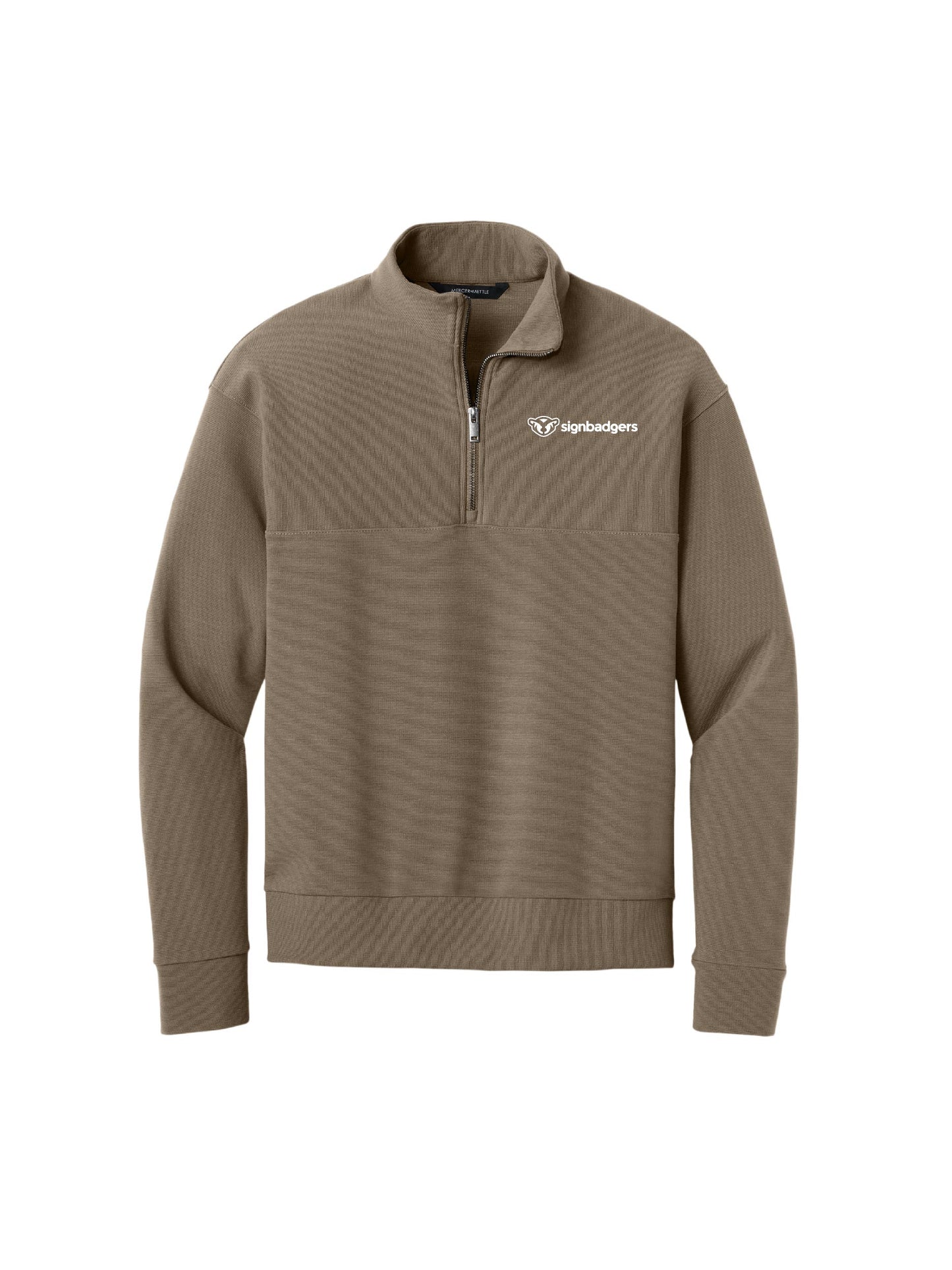 SB200. Mercer+Mettle Linear Texture 1/4-Zip