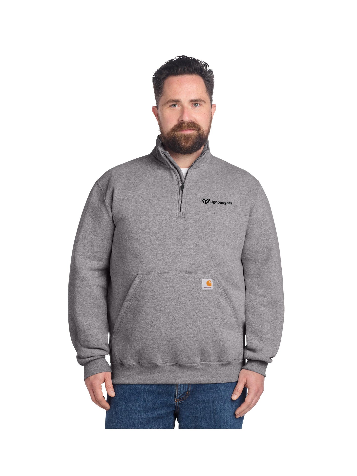 SB206. Carhartt Midweight 1/4-Zip Mock Neck Sweatshirt