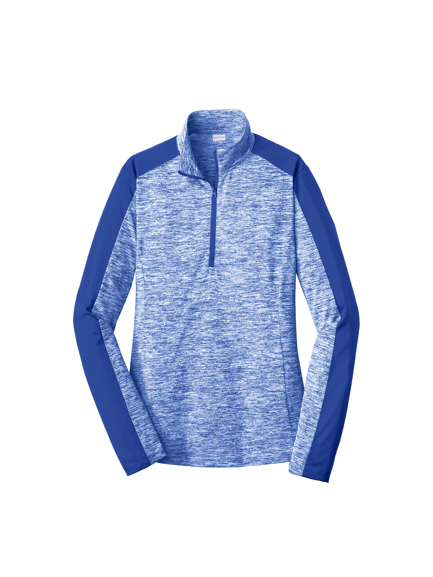 SH102. Women's Sport-Tek® PosiCharge® Electric Heather Colorblock 1/4-Zip Pullover