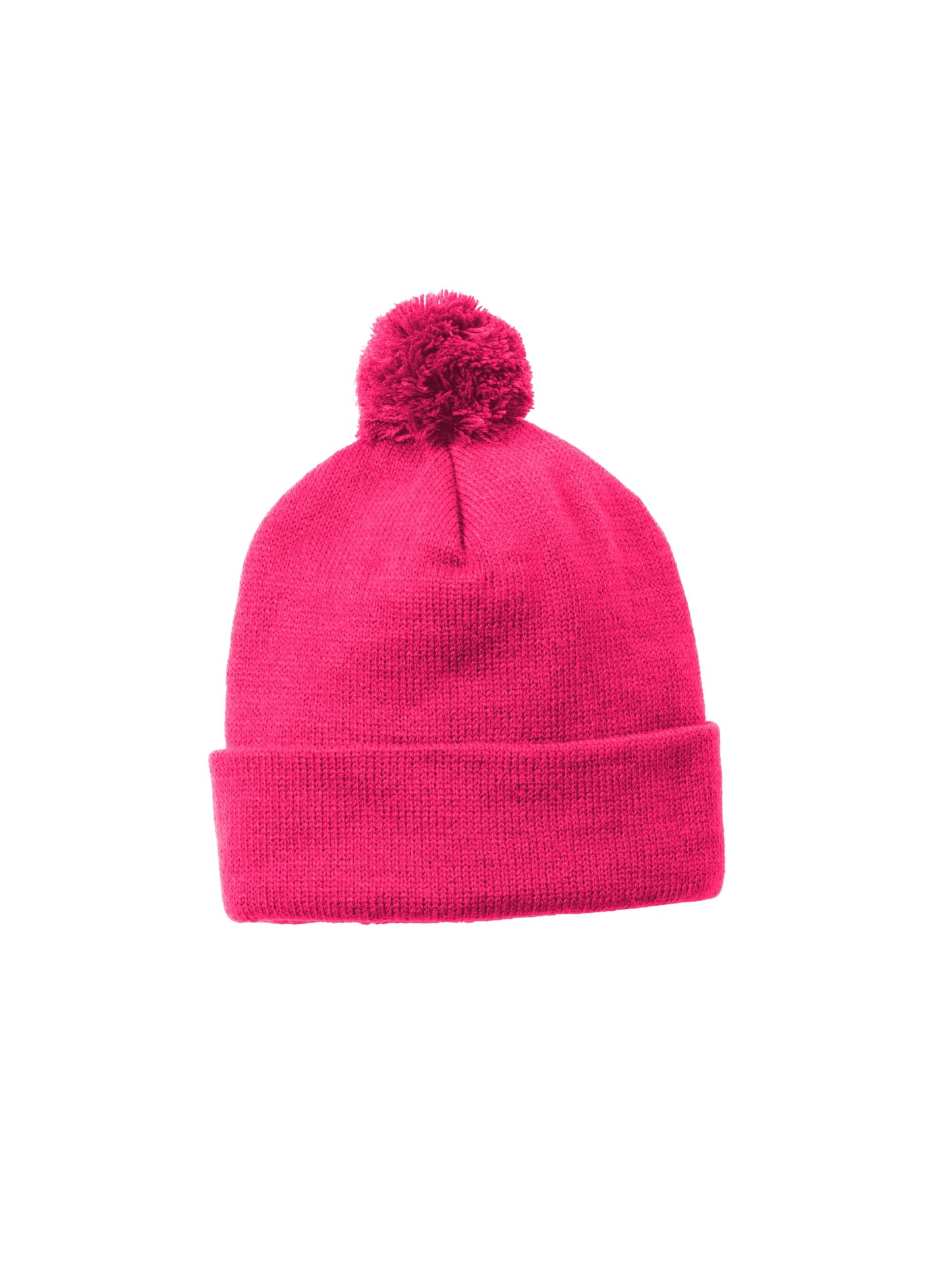 SH401. Sport-Tek ® Solid Pom Pom Beanie