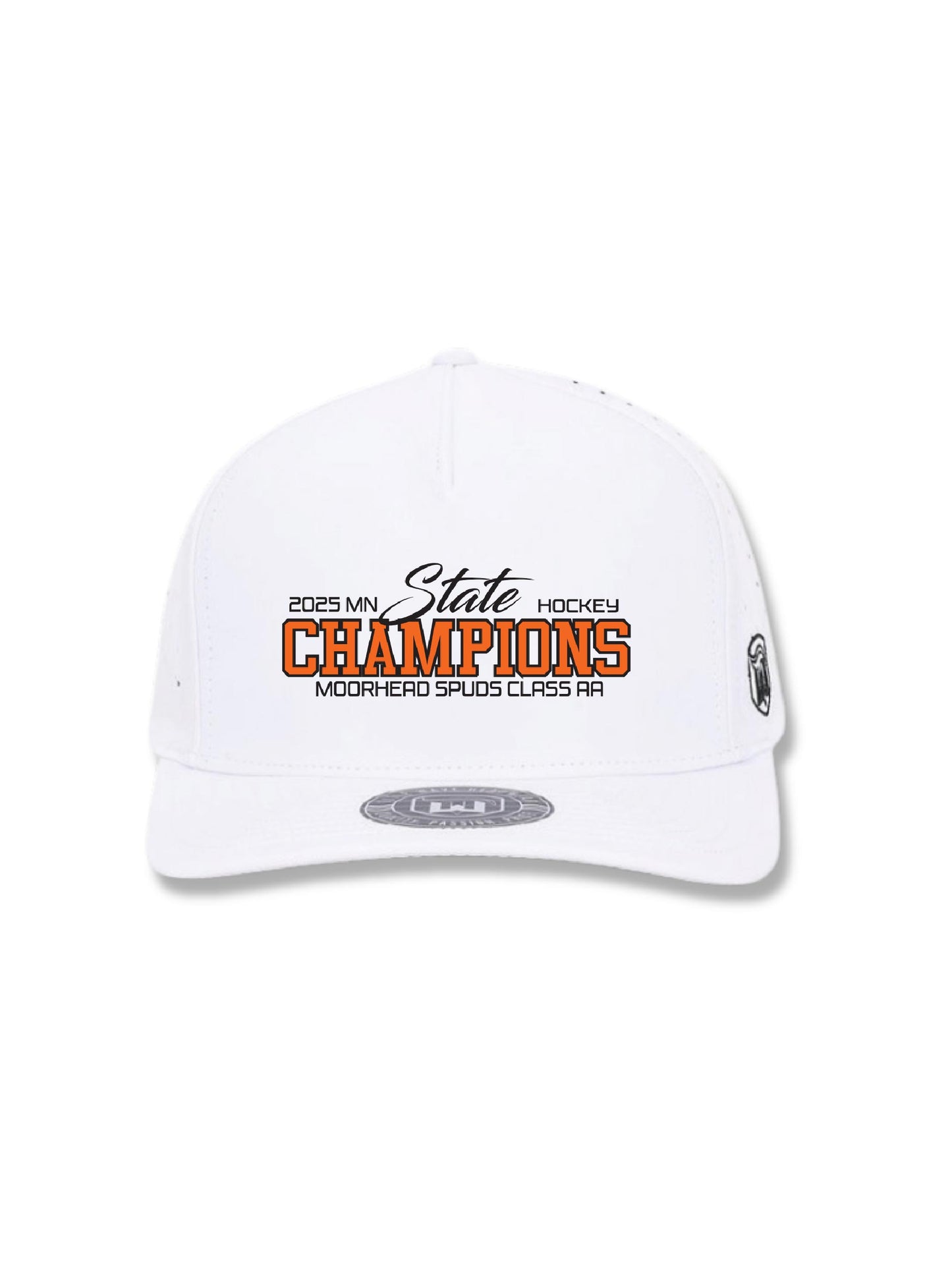 MSH500. "Moorhead Spuds Champion" Title Wave Hockey Hat