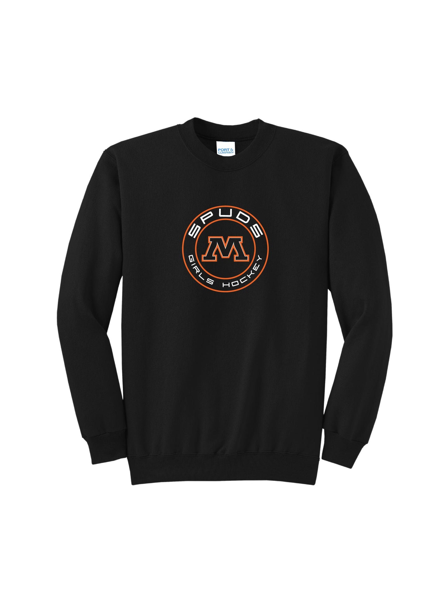 GHMHS301. Girls Hockey Port & Company® Core Fleece Crewneck Sweatshirt