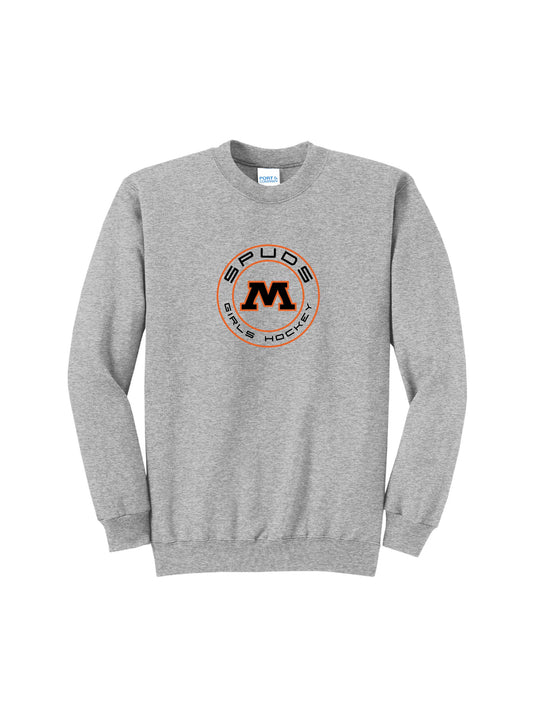 GHMHS301. Girls Hockey Port & Company® Core Fleece Crewneck Sweatshirt