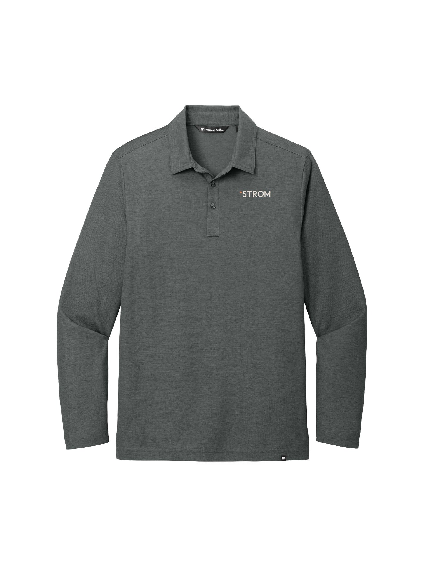 SA205. TravisMathew Oceanside Heather Long Sleeve Polo