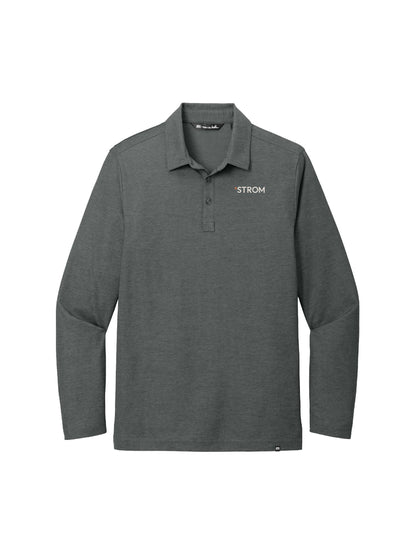 SA205. TravisMathew Oceanside Heather Long Sleeve Polo