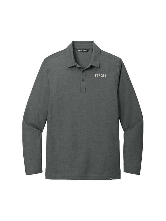 SA205. TravisMathew Oceanside Heather Long Sleeve Polo