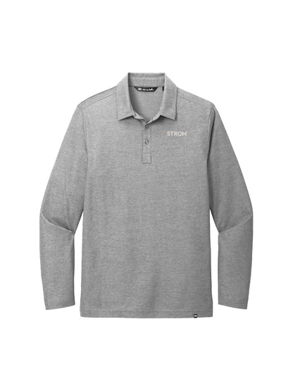 SA205. TravisMathew Oceanside Heather Long Sleeve Polo