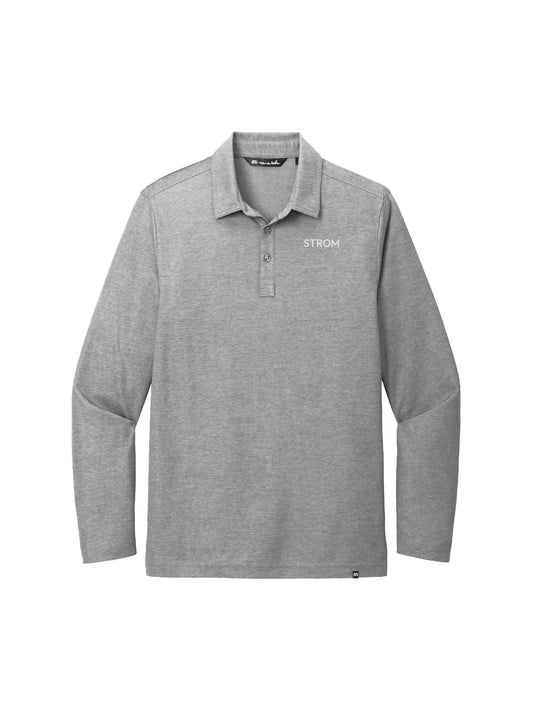 SA205. TravisMathew Oceanside Heather Long Sleeve Polo