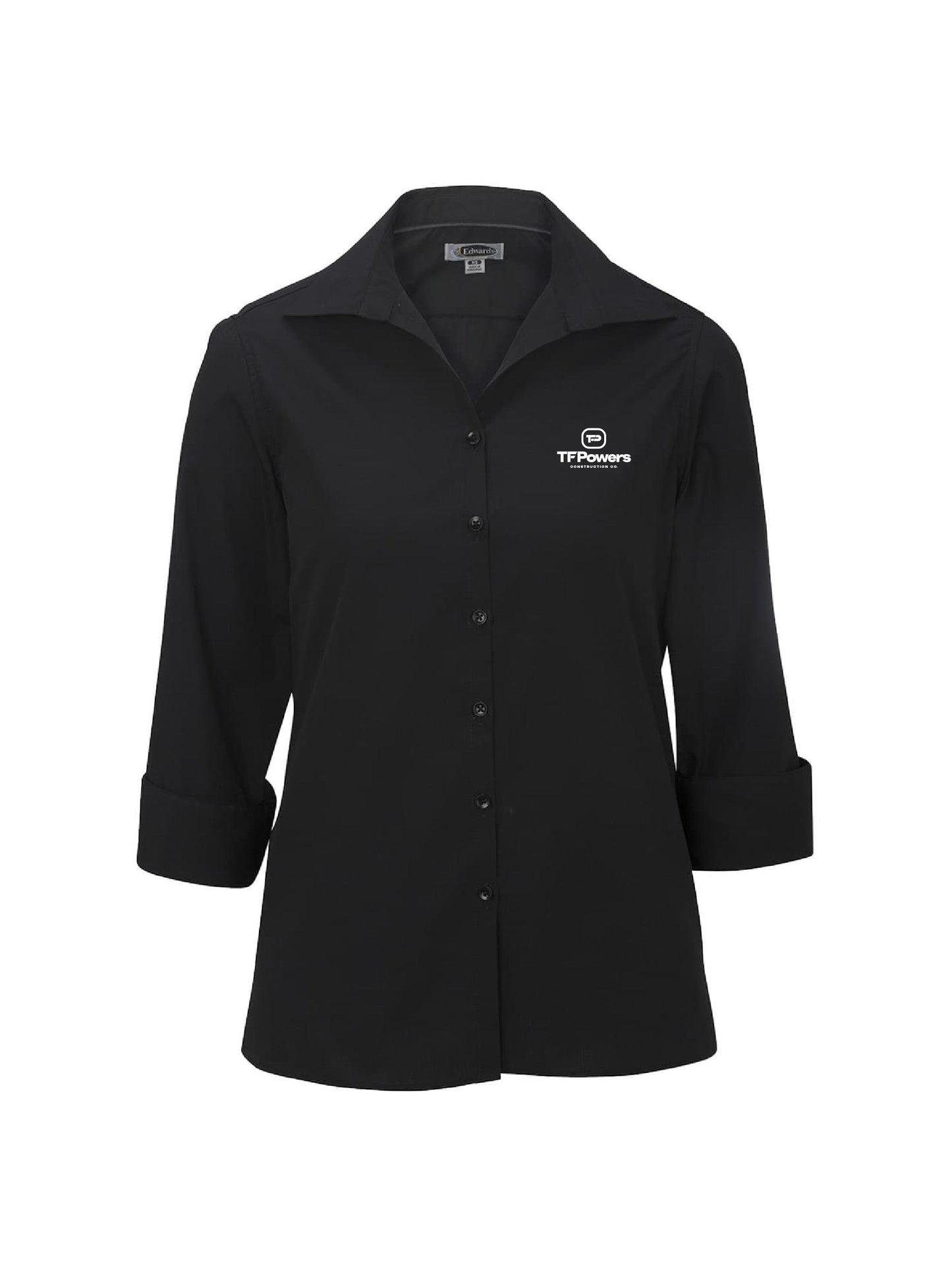 TFP101. Lightweight Poplin Three Quarter Sleeve Ladies Shirt