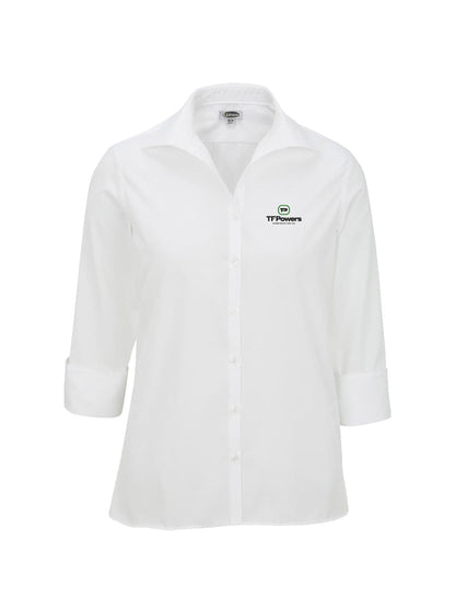TFP101. Lightweight Poplin Three Quarter Sleeve Ladies Shirt