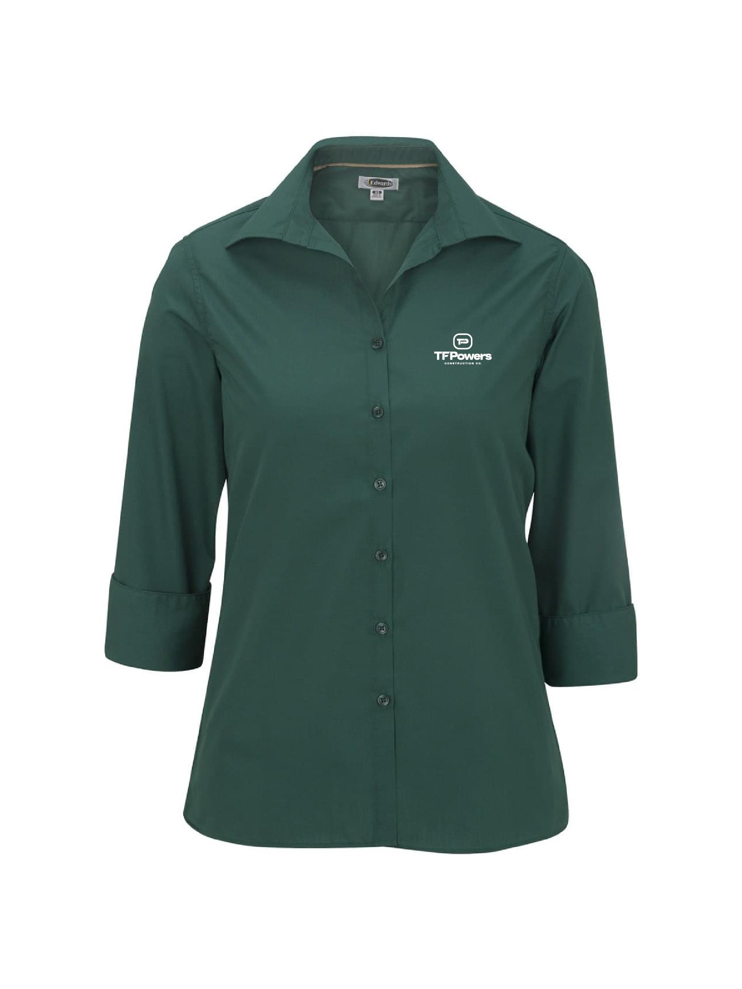 TFP101. Lightweight Poplin Three Quarter Sleeve Ladies Shirt