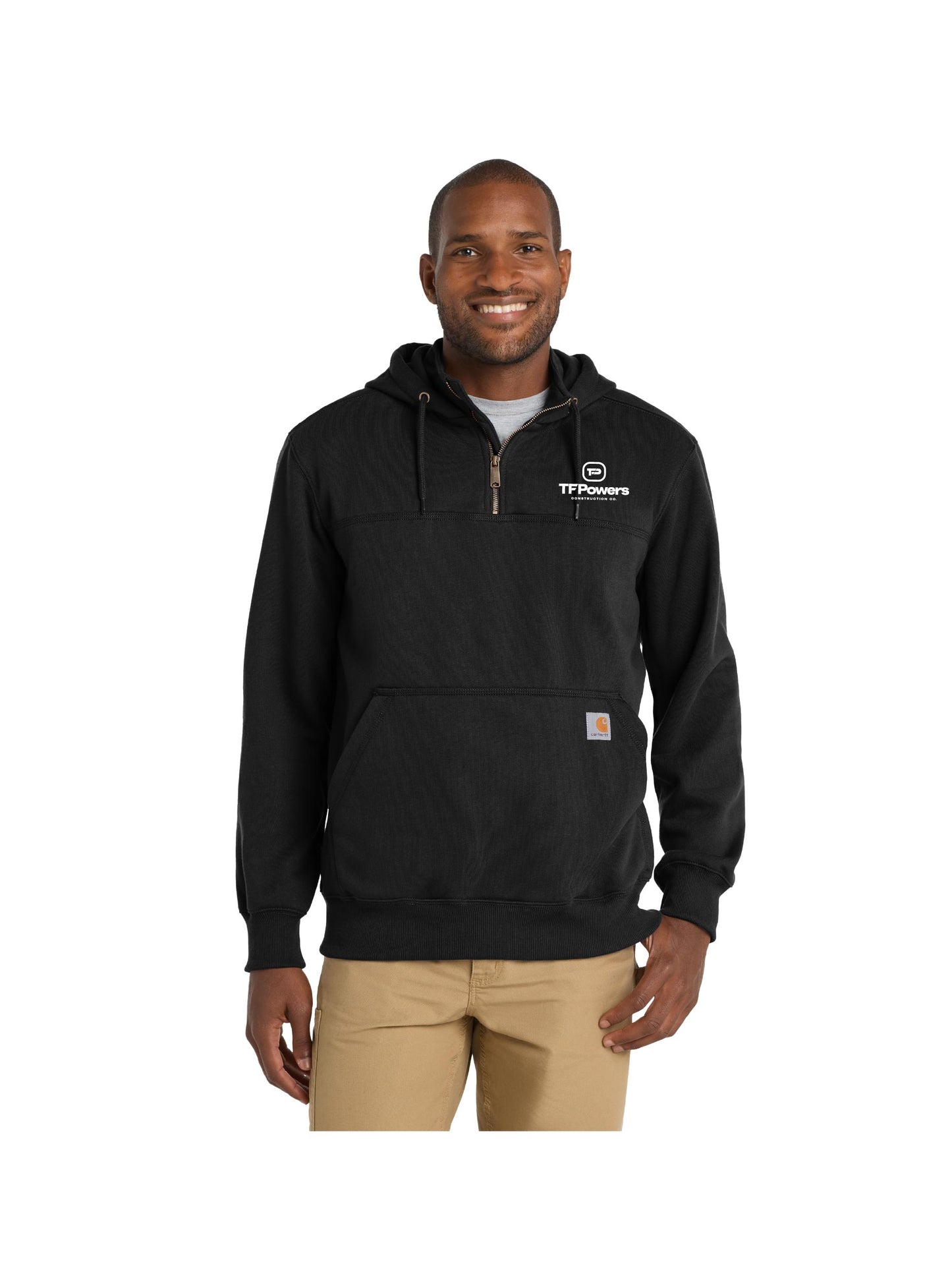 TFP203. Carhartt® Rain Defender® Paxton Heavyweight Hooded Zip Mock Sweatshirt