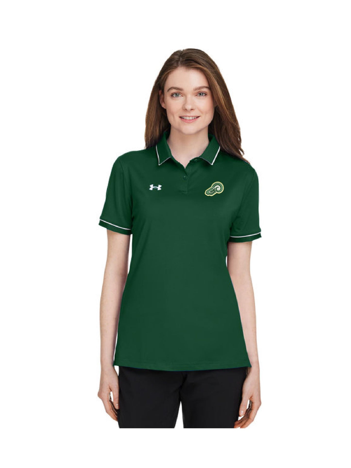 TG113. Under Armour Ladies' Tipped Teams Performance Polo