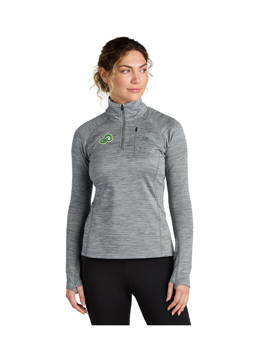 TG115. Outdoor Research® Women's Tech Grid 1/4-Zip Fleece