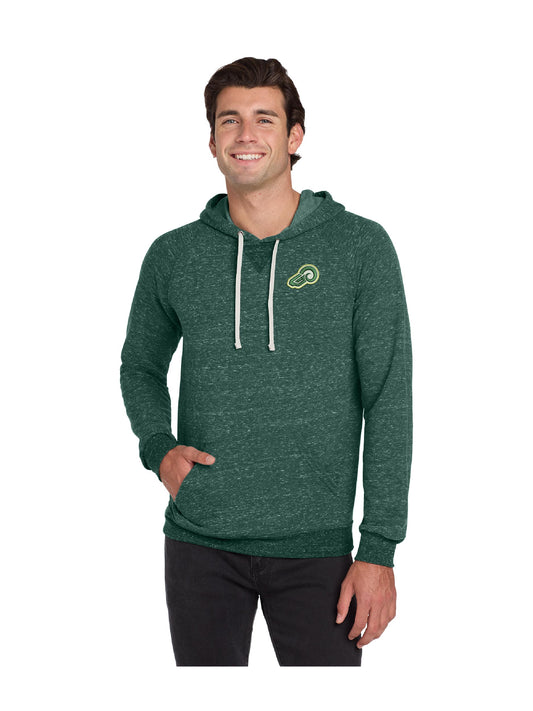 TG218. Jerzees ® Snow Heather French Terry Raglan Hoodie