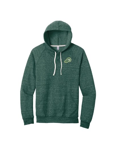 TG218. Jerzees ® Snow Heather French Terry Raglan Hoodie