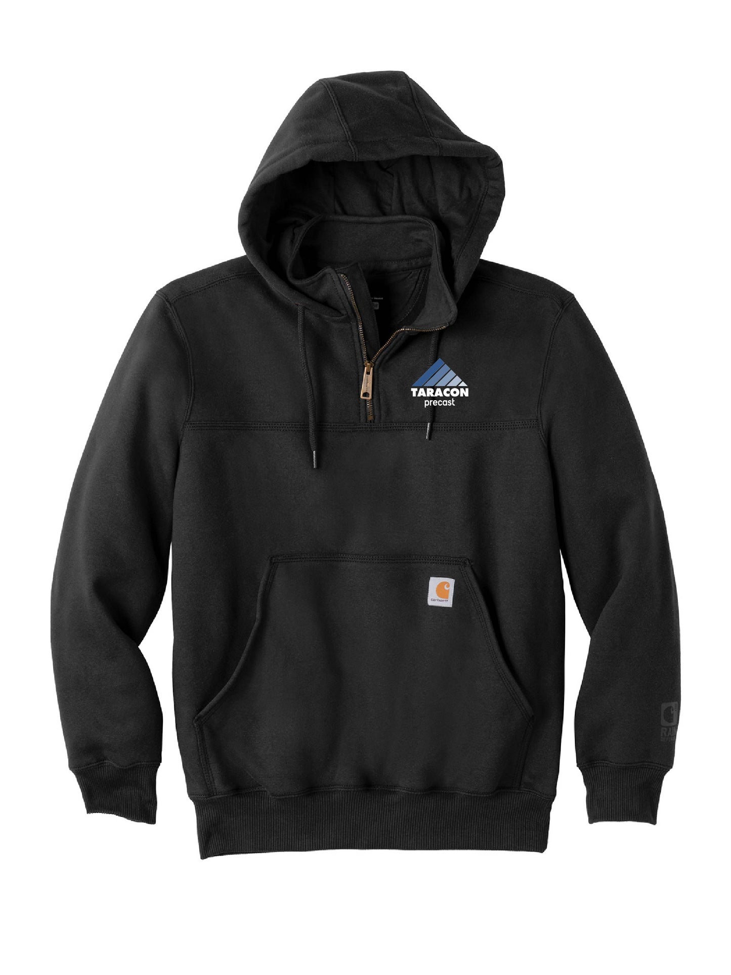 TRCN232. Carhartt Rain Defender Paxton Heavyweight Hooded Zip Mock Sweatshirt