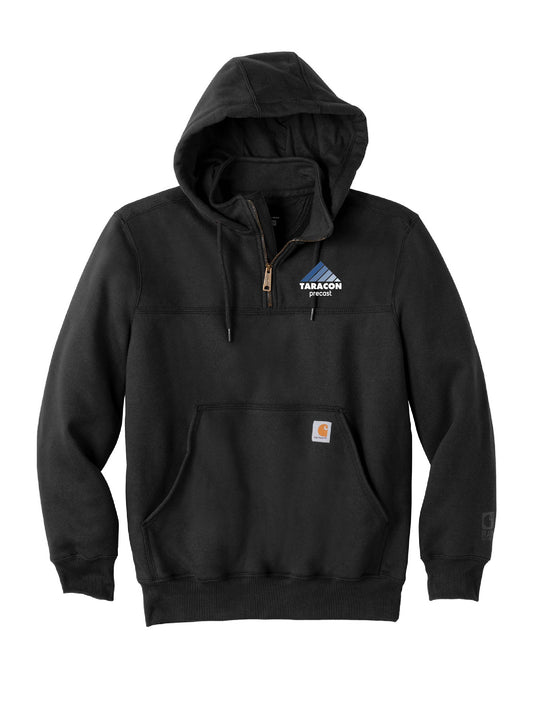 TRCN232. Carhartt Rain Defender Paxton Heavyweight Hooded Zip Mock Sweatshirt