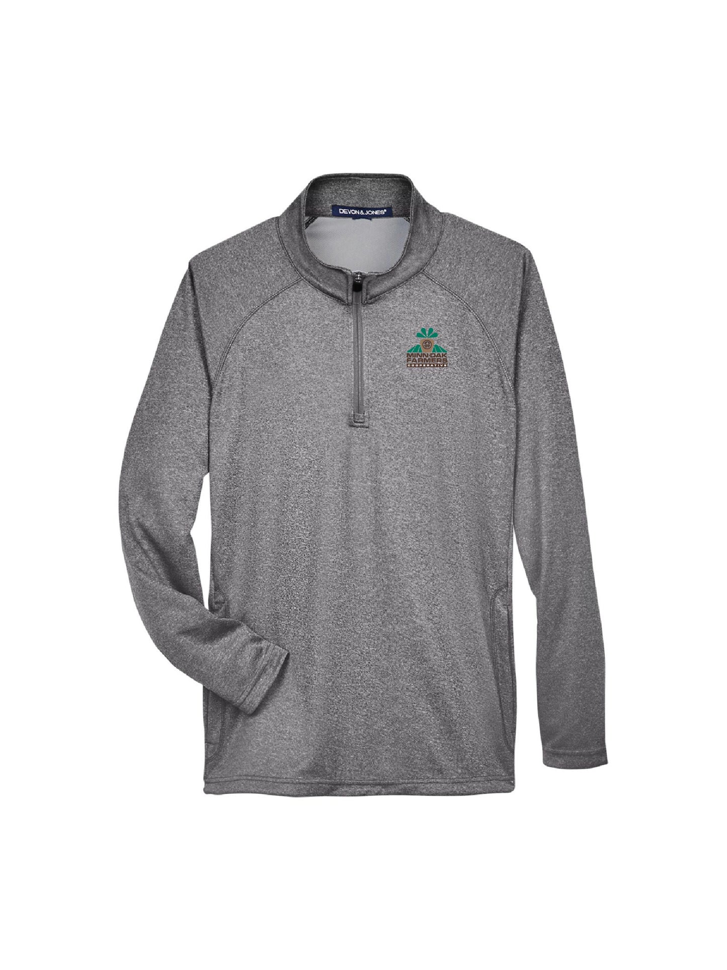 MNDK204. Devon & Jones Men's Stretch Tech-Shell Compass Quarter-Zip