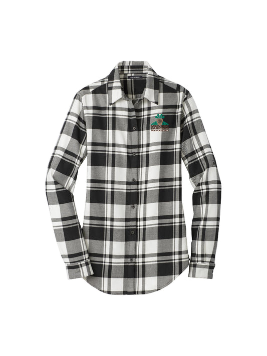 MNDK105. Port Authority Ladies Plaid Flannel Tunic